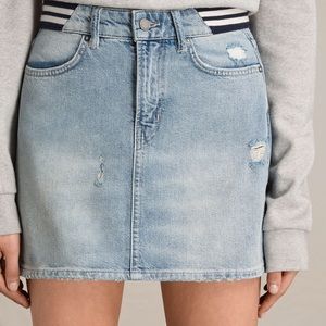 ALLSAINTS JEAN SKIRT